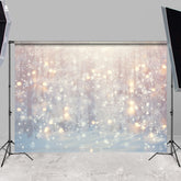 Lofaris Glitter Bokeh Snowflakes With Sunlight Winter Backdrop